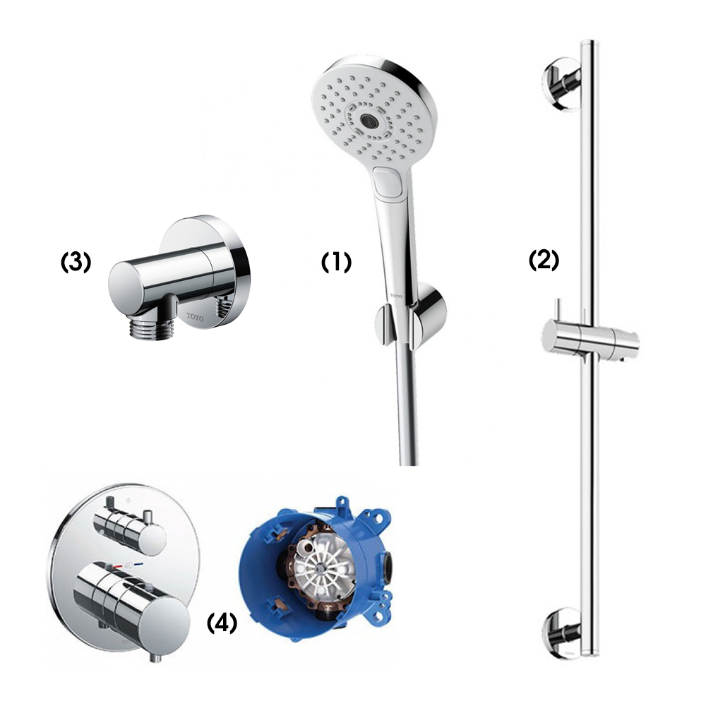 Set sen tắm âm tường 1 đường nước nhiệt độ TOTO TBW01010A TBW01016B TBW01014B TBV01407B TBN01001B TBW01010A/TBW01016B/TBW01014B/TBV01407B/TBN01001B
