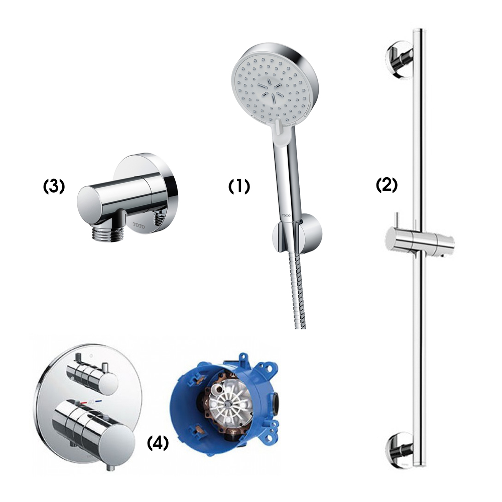Set sen tắm âm tường 1 đường nước nhiệt độ TOTO TBW07009A TBW01016B TBW01014B TBV01407B TBN01001B TBW07009A/TBW01016B/TBW01014B/TBV01407B/TBN01001B