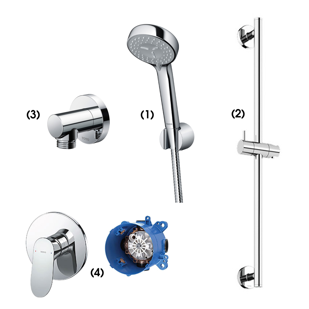 Set sen tắm âm tường 1 đường nước nóng lạnh TOTO TBW07012A TBW01016B TBW01014B TBG01303BA TBN01001B TBW07012A/TBW01016B/TBW01014B/TBG01303BA/TBN01001B