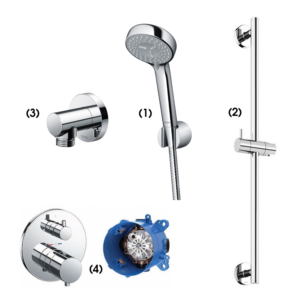 Set sen tắm âm tường 1 đường nước nhiệt độ TOTO TBW07012A TBW01016B TBW01014B TBV01407B TBN01001B TBW07012A/TBW01016B/TBW01014B/TBV01407B/TBN01001B