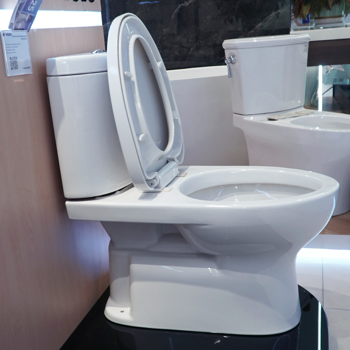 Bồn cầu 2 khối TOTO CS325DRT3 kèm nắp đóng êm TC385VS - 12