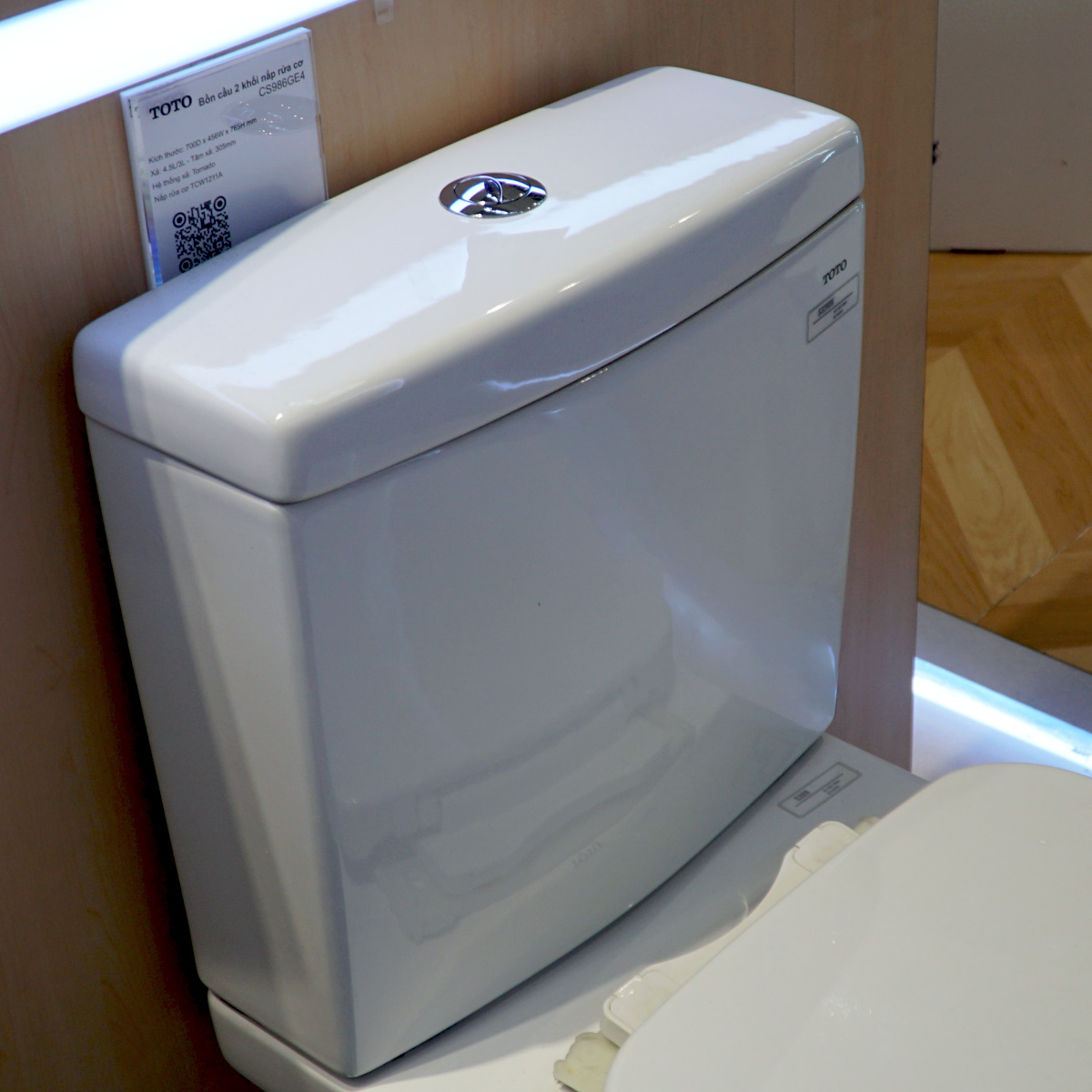 Bồn cầu 2 khối TOTO CS320DRT3 kèm nắp đóng êm TC385VS - 10
