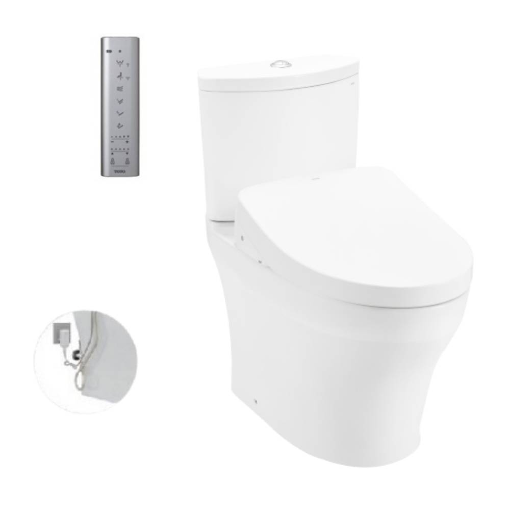 Bồn cầu TOTO CS838DW11 2 khối nắp điện tử Washlet S7 TCF4911Z CS838DW11#XW