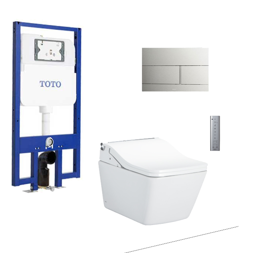 Bồn cầu treo tường điện tử SW (giấu dây) xả tự động TOTO CW522EA TCF804C2Z WH172AAT MB171M CW522EA#NW1/TCF804C2Z#NW1/WH172AAT/MB171M#SS