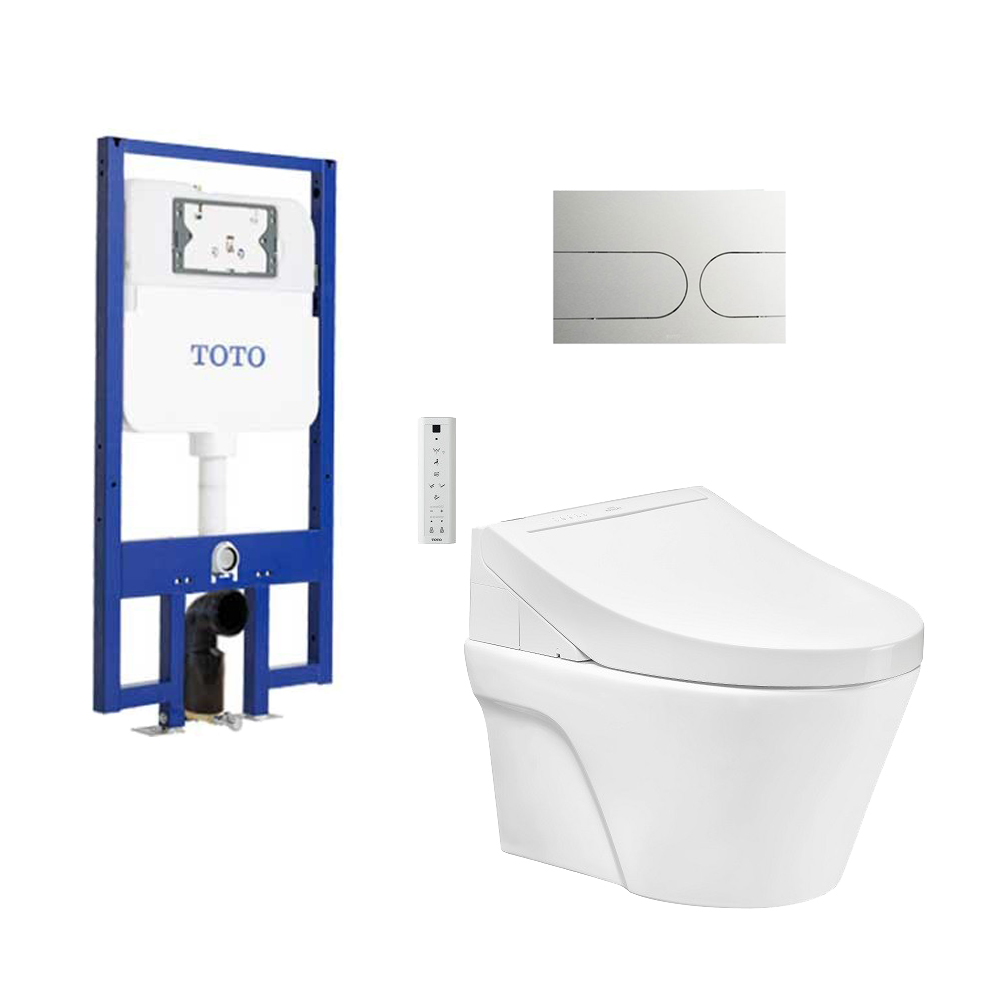 Bồn cầu treo tường nắp rửa điện tử C5 (giấu dây) TOTO CW822REA TCF24460AAA WH172AT TCA465 MB175M CW822REA#W/TCF24460AAA#NW1/WH172AT/TCA465/MB175M#SS