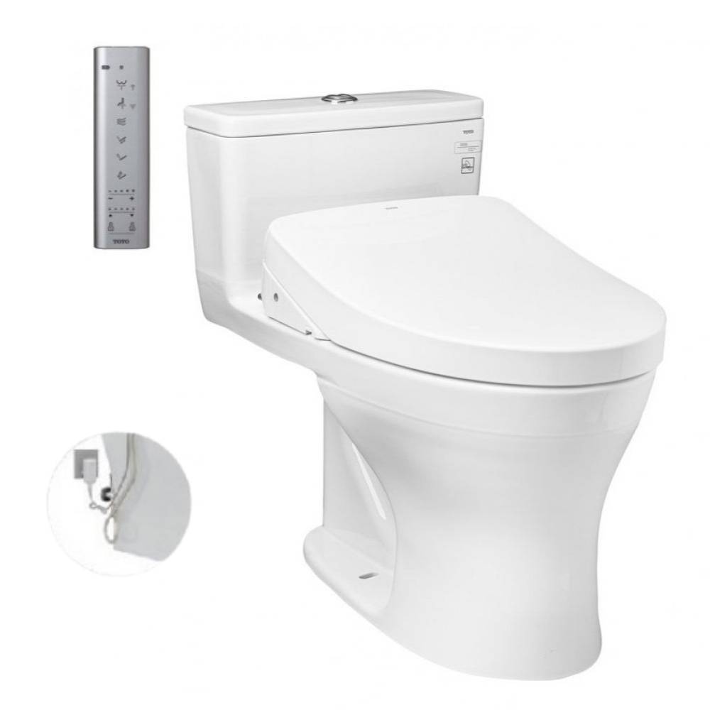 Bồn cầu TOTO MS855DW11 1 khối nắp điện tử Washlet S7 TCF4911Z MS855DW11#XW