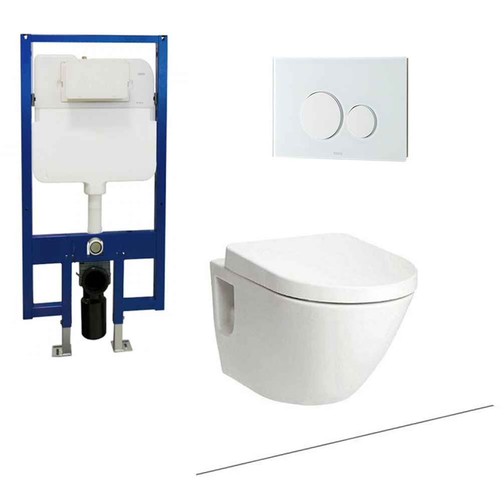 Bồn cầu treo tường nắp êm TOTO CW762 TC384CVK WH172A MB176GH CW762#XW/TC384CVK#W/WH172A/MB176G#WH