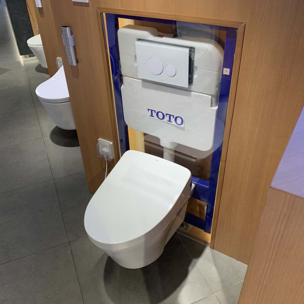 Bồn cầu treo tường điện tử S7 (giấu dây) xả tự động TOTO CW822REA TCF4911EZ WH172AAT TCA464 MB176GH CW822REA#W/TCF4911EZ#NW1/WH172AAT/TCA464/MB176G#WH - 4