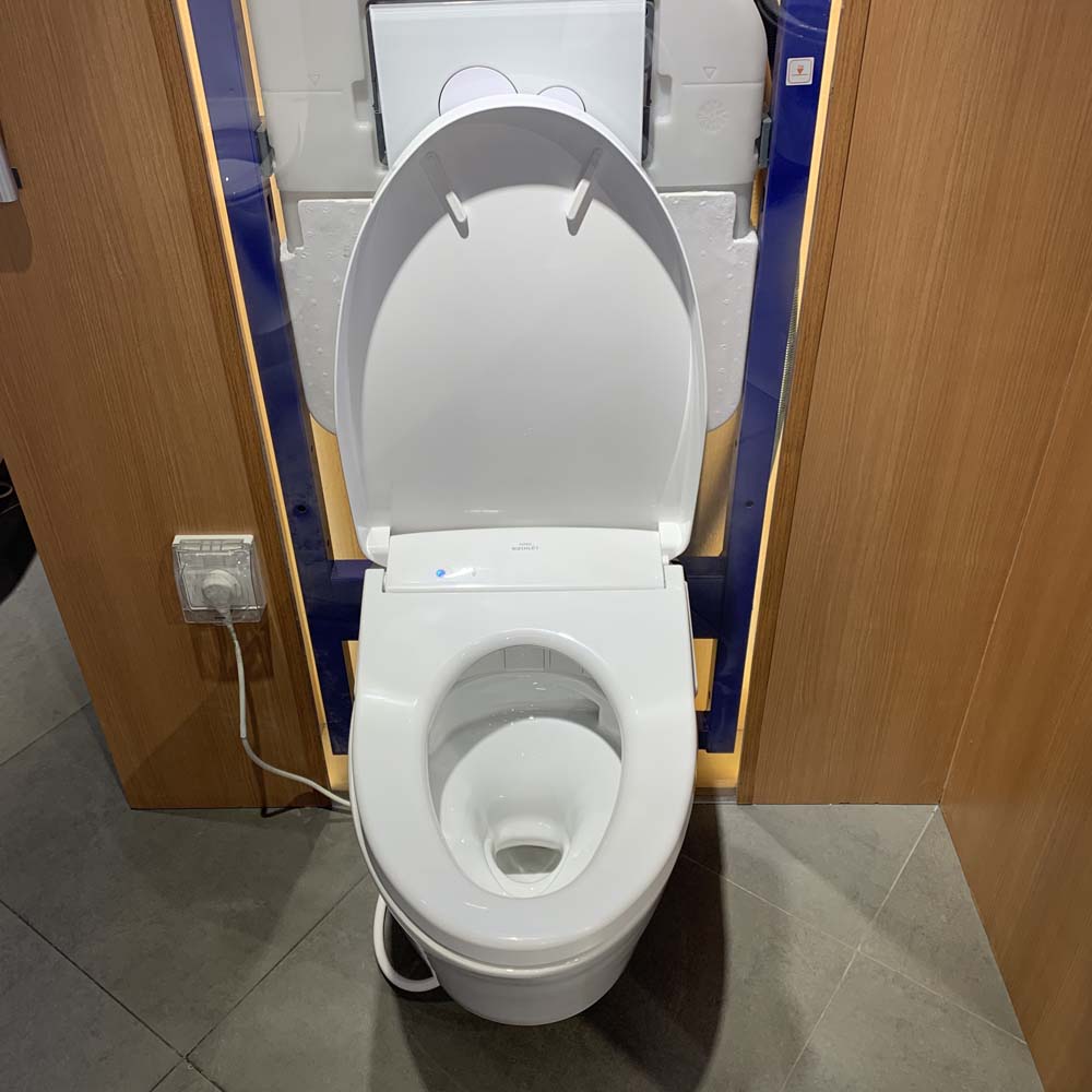 Bồn cầu treo tường điện tử S7 (giấu dây) xả tự động TOTO CW822REA TCF4911EZ WH172AAT TCA464 MB176GH CW822REA#W/TCF4911EZ#NW1/WH172AAT/TCA464/MB176G#WH - 6