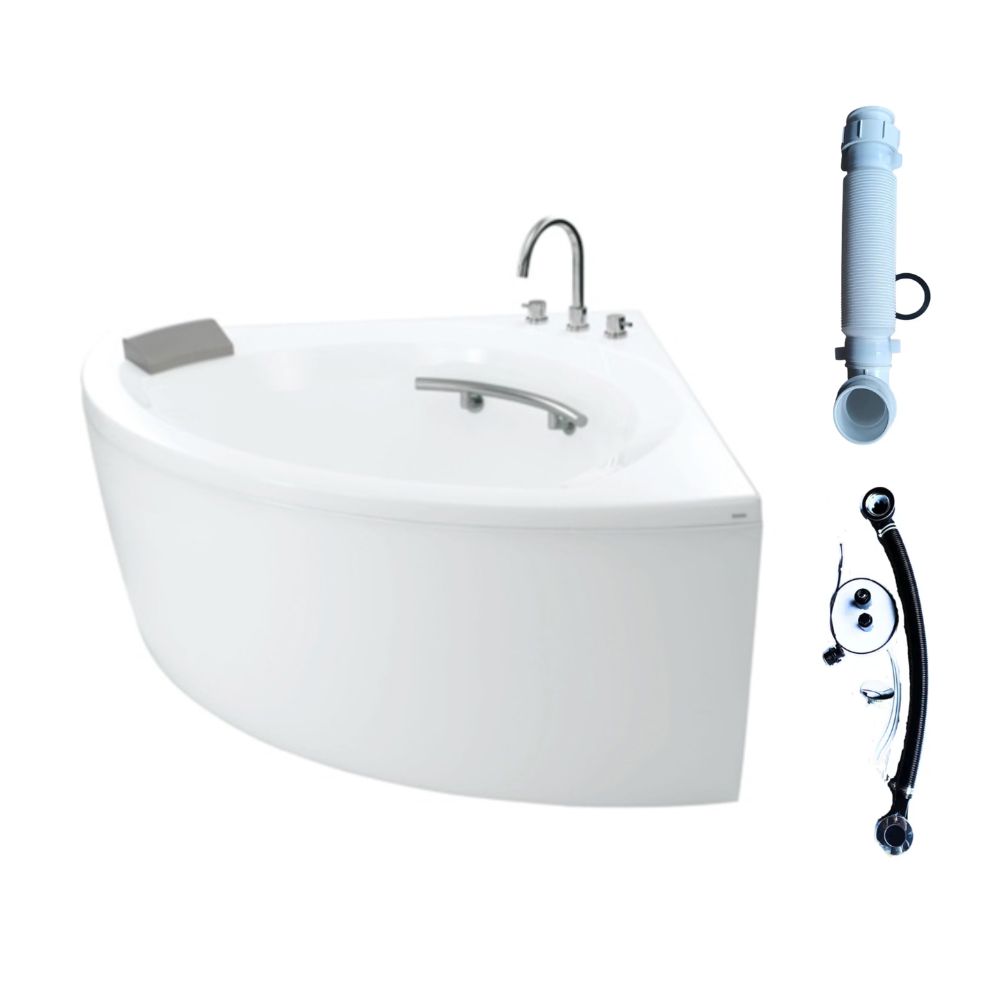 Bồn tắm yếm TOTO PPY1353-3HPE-P kèm bộ xả TVBF412, tay vịn DB505R-2B