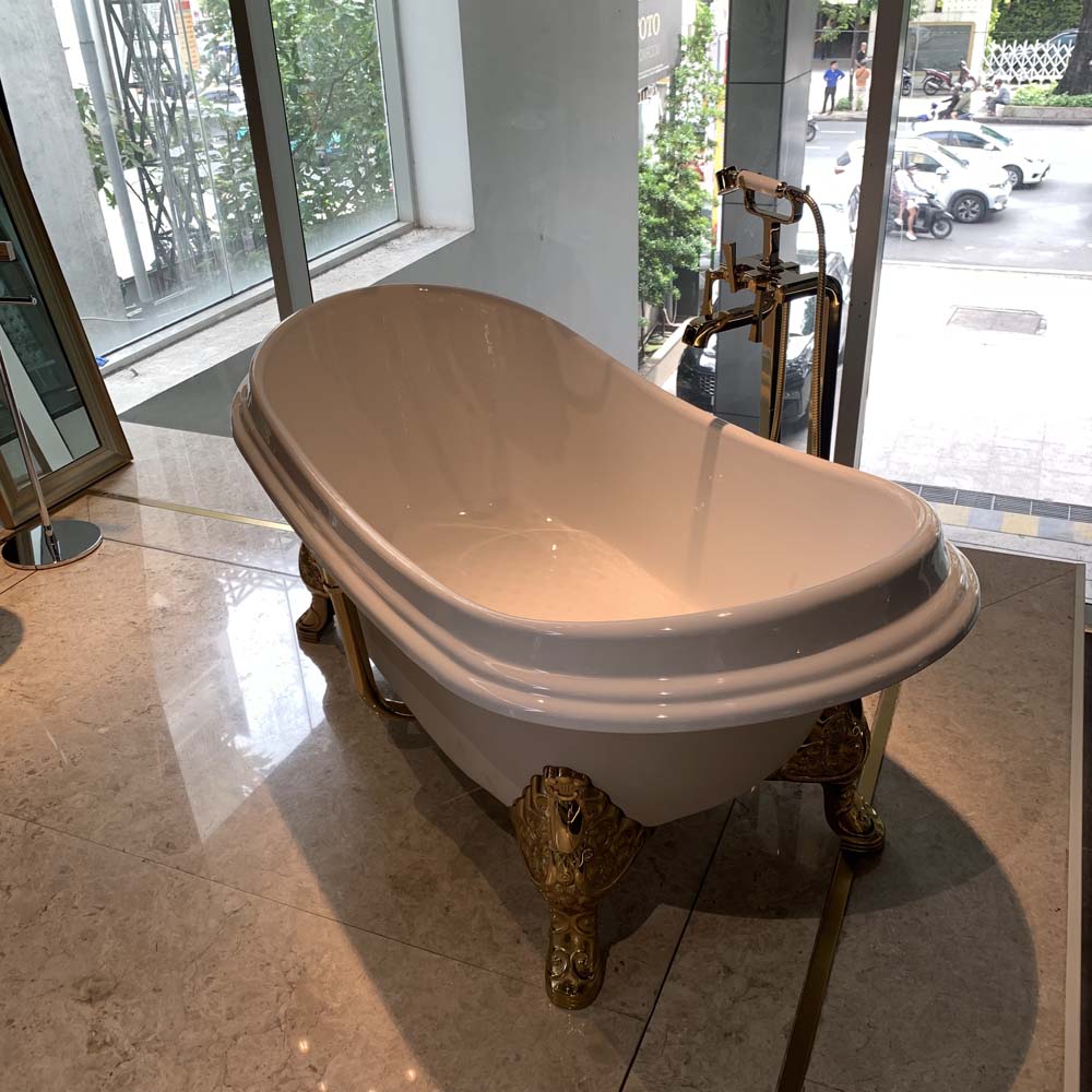 Bồn tắm đặt sàn TOTO FBY1756PTGE#W gang tráng men 1m7 - 4