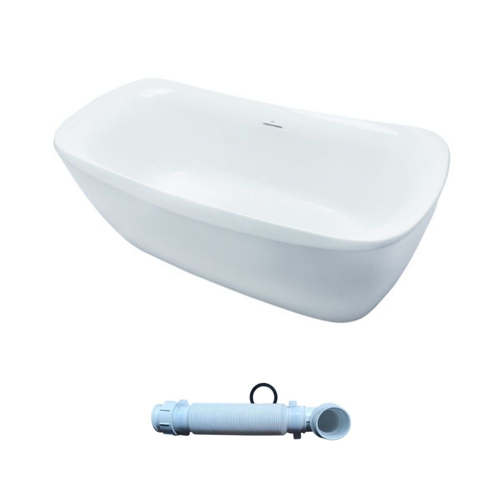 Bồn tắm đặt sàn TOTO PJY1734PWEN-GW kèm bộ xả TVBF412