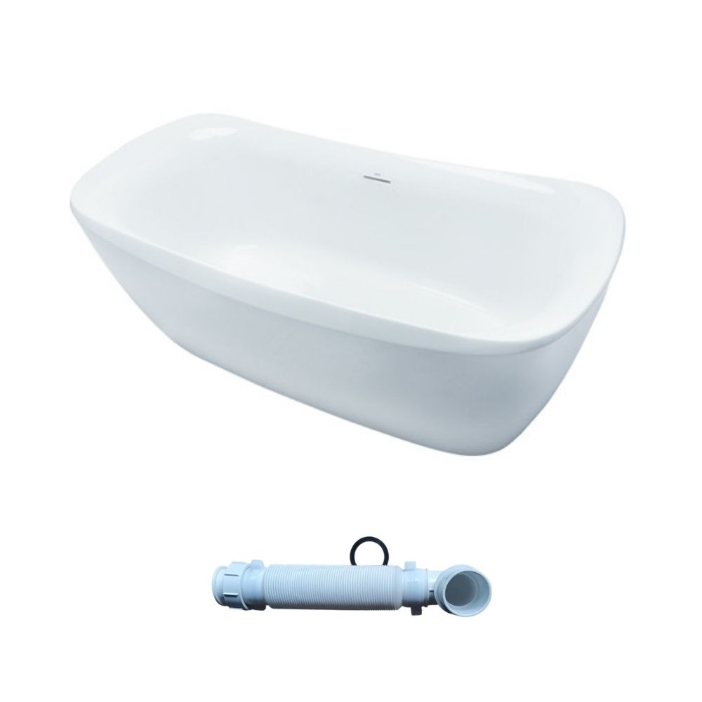 Bồn tắm đặt sàn TOTO PJY1734PWEN-MW kèm bộ xả TVBF412