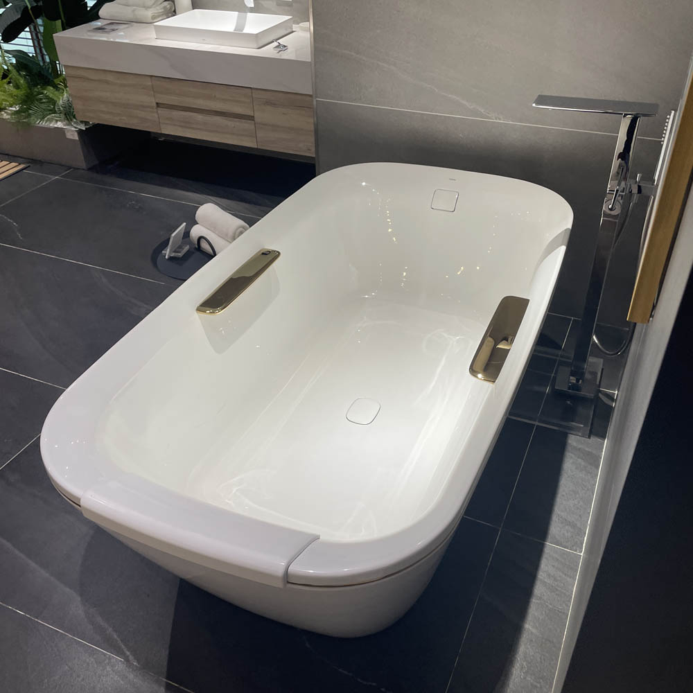 Bồn tắm đặt sàn TOTO PJY1886HPWMGE#GW GALALATO 1m8 tay vịn - 6