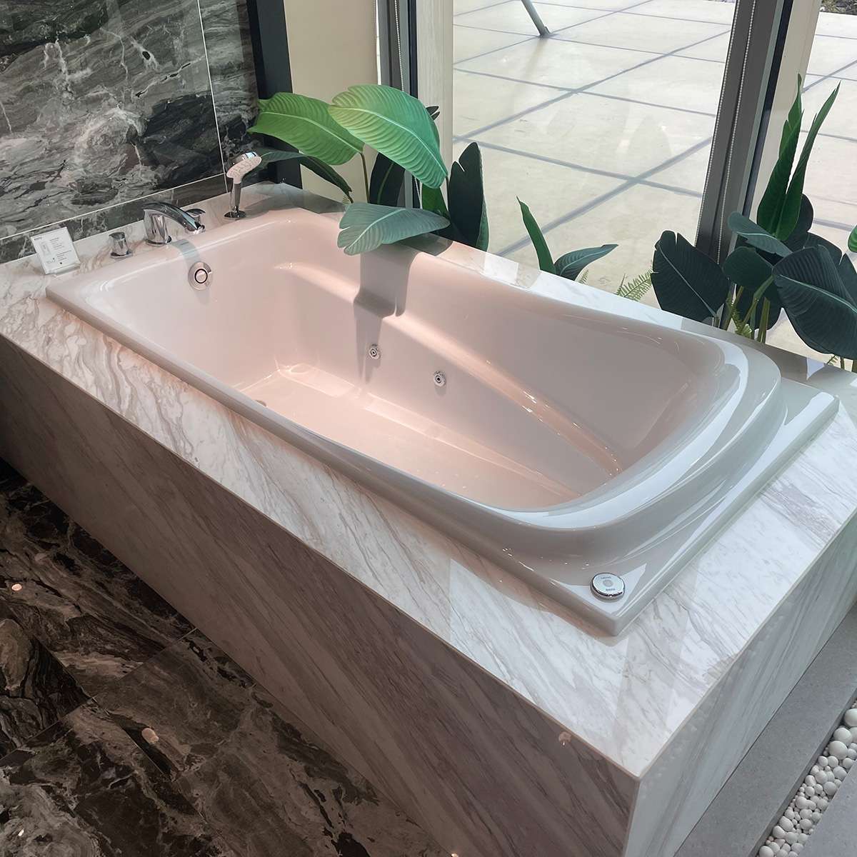 Bồn tắm TOTO PPY1560PE-P kèm bộ xả TVBF412, tay vịn DB505R-2B - 2