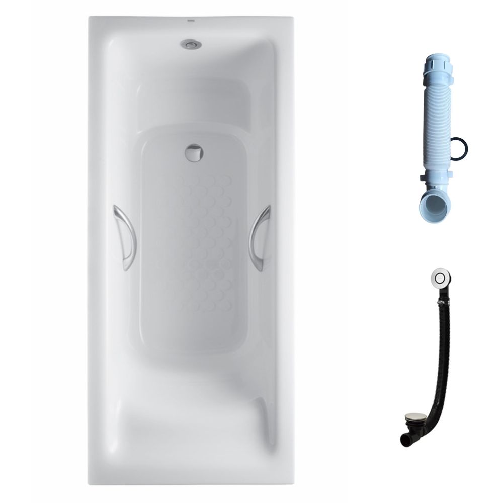 Bồn tắm TOTO PPY1780HPE-P kèm tay vịn DB505R-3B, bộ xả TVBF412