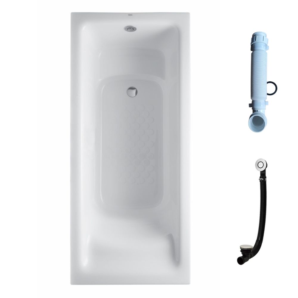 Bồn tắm TOTO PPY1780PE-P kèm tay vịn DB505R-3B, bộ xả TVBF412