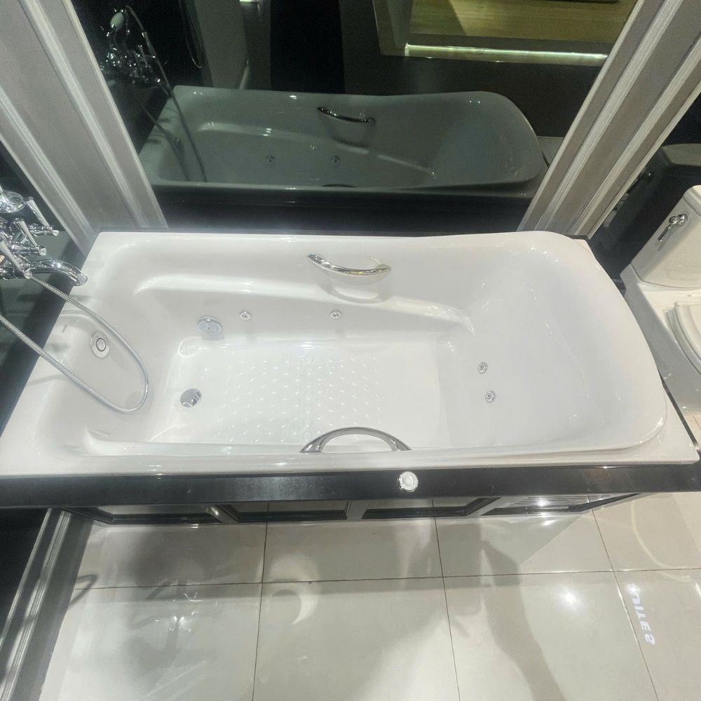 Bồn tắm TOTO PPYK1760ZRHPNE#P ngọc trai 1m7 tay vịn - 5