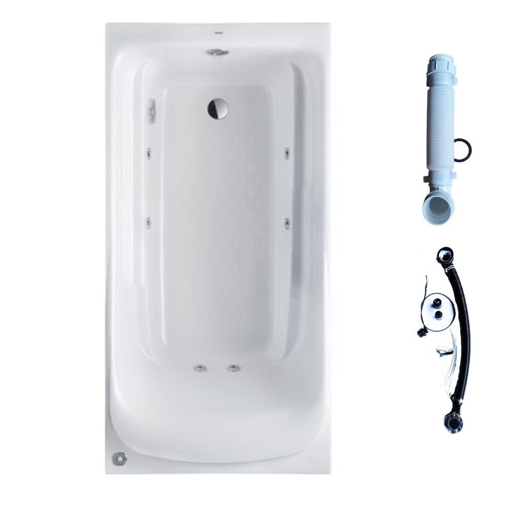 Bồn tắm massage TOTO PPYK1760ZRPNE-P kèm bộ xả TVBF412, tay vịn DB505R-2B