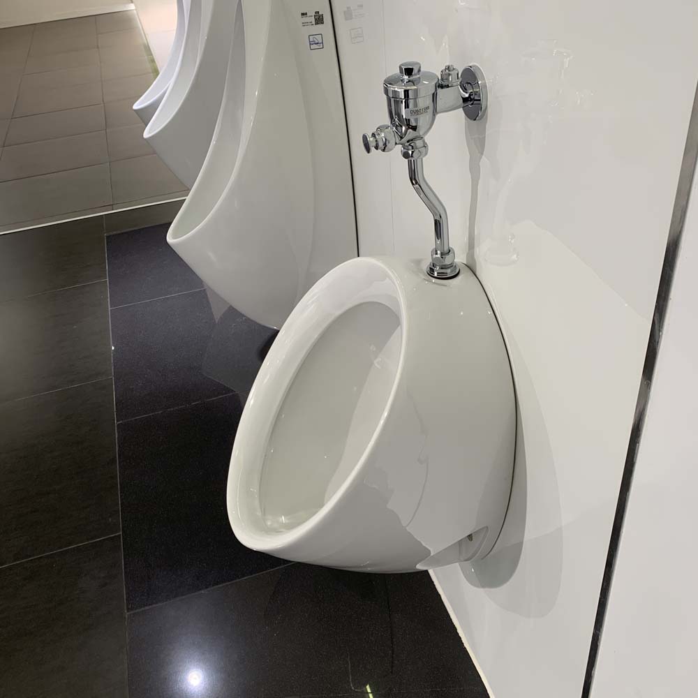 Bồn tiểu nam TOTO U104W/F DU601SRR treo tường kèm van xả nhấn U104W/F#W/DU601SRR - 6