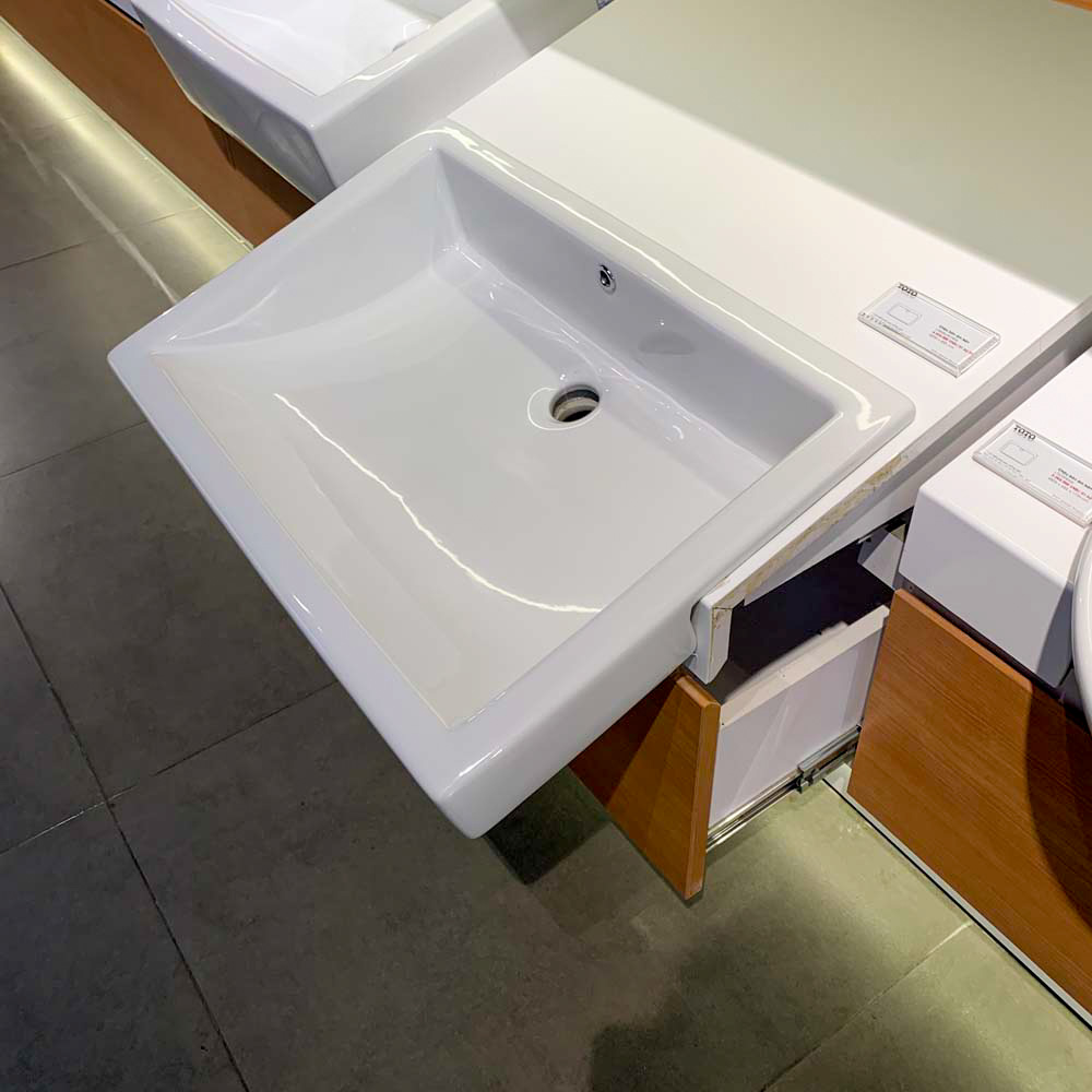 Chậu rửa mặt lavabo bán âm TOTO LW646JW/F LW646JW/F#W - 4