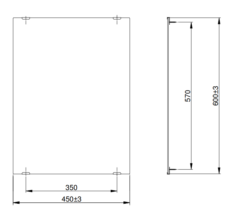 Gương phòng tắm TOTO YM4560A chữ nhật đứng 45x60cm YM4560A - 2