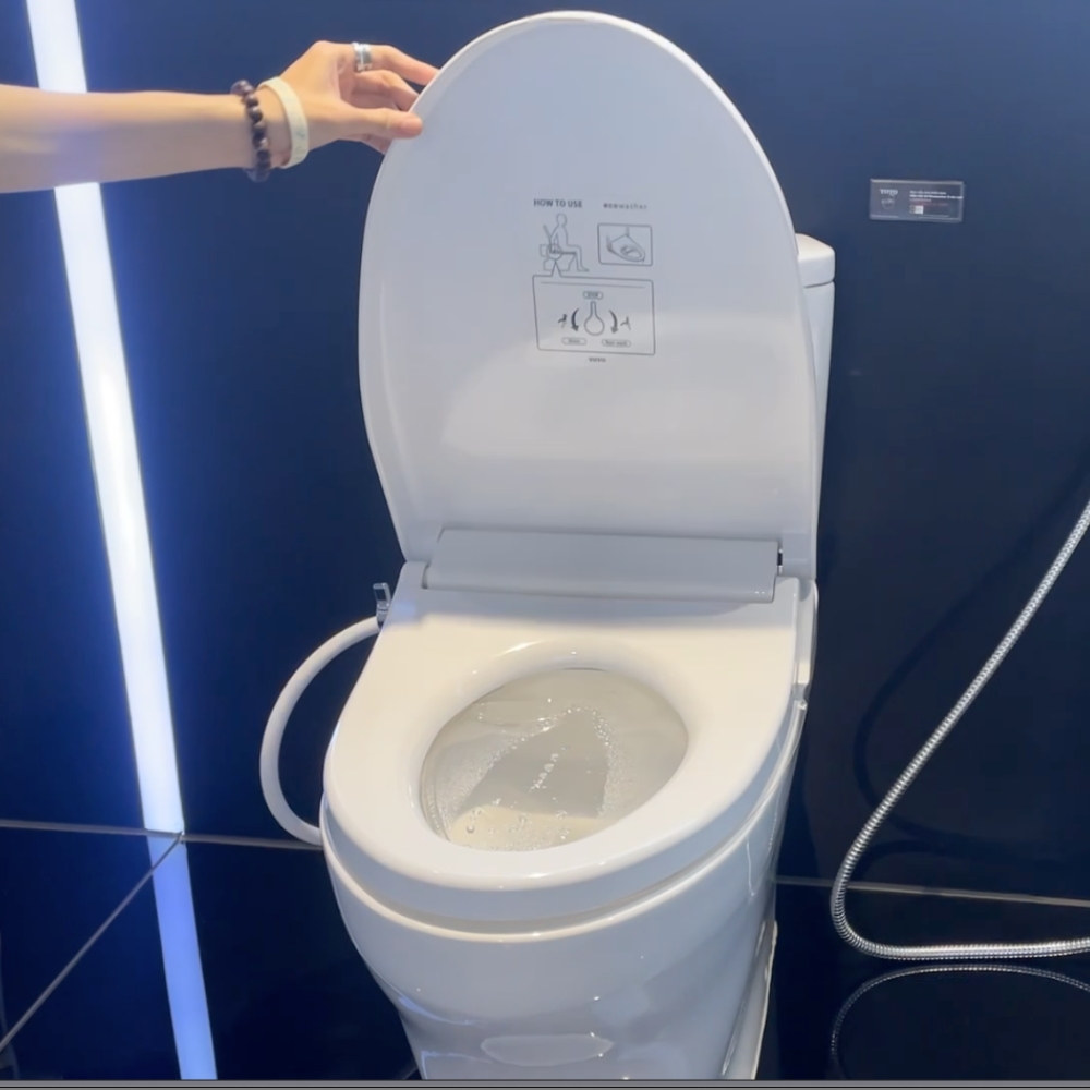 Nắp rửa cơ Eco washer TOTO TCW1211A (E4) 2 chế độ rửa trước & sau - 3