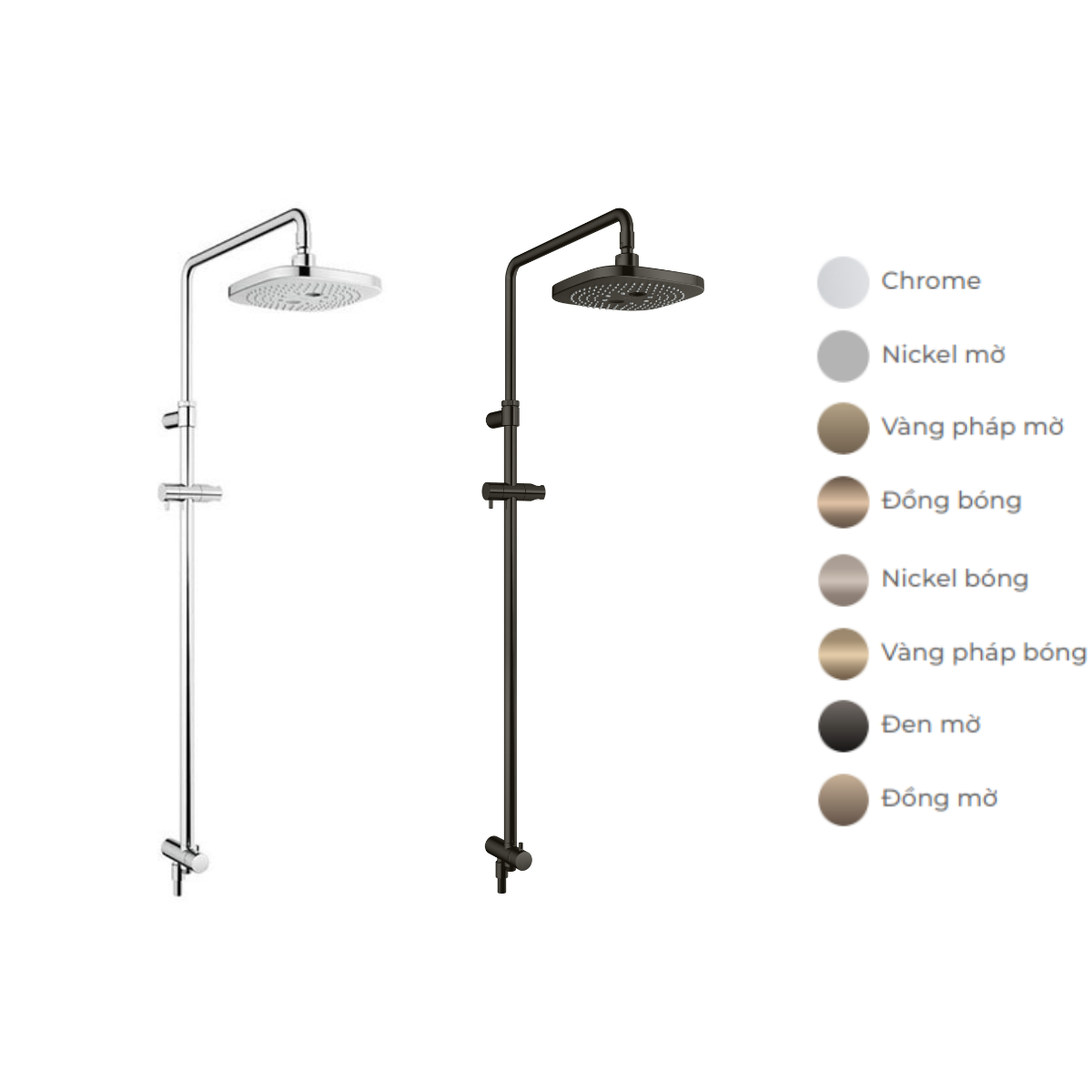 Thân sen cây TOTO TBW02002BA dáng vuông 2 chế độ (mã cũ TBW02002B1) TBW02002BA