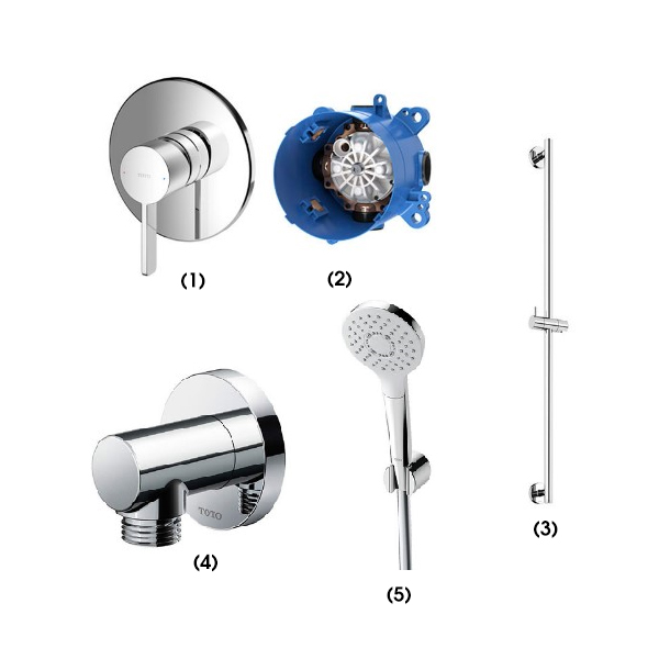 Set sen tắm âm tường 1 đường nước nóng lạnh TOTO TBG11303V TBN01001B TBW01016B TBW01014B TBW01010V TBG11303V/TBN01001B/TBW01016B/TBW01014B/TBW01010V