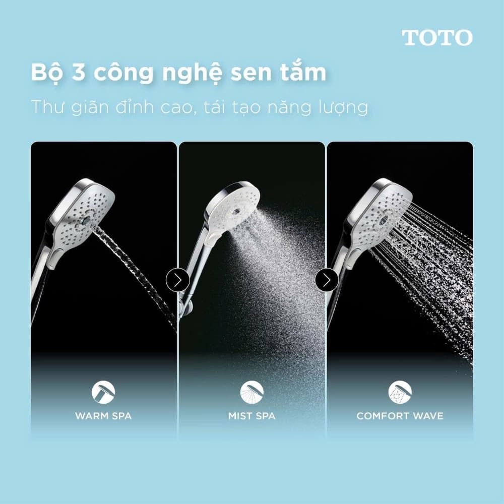 Tay sen tắm TOTO TBW01035V (3 chế độ) phun sương MistSpa TBW01035V - 6