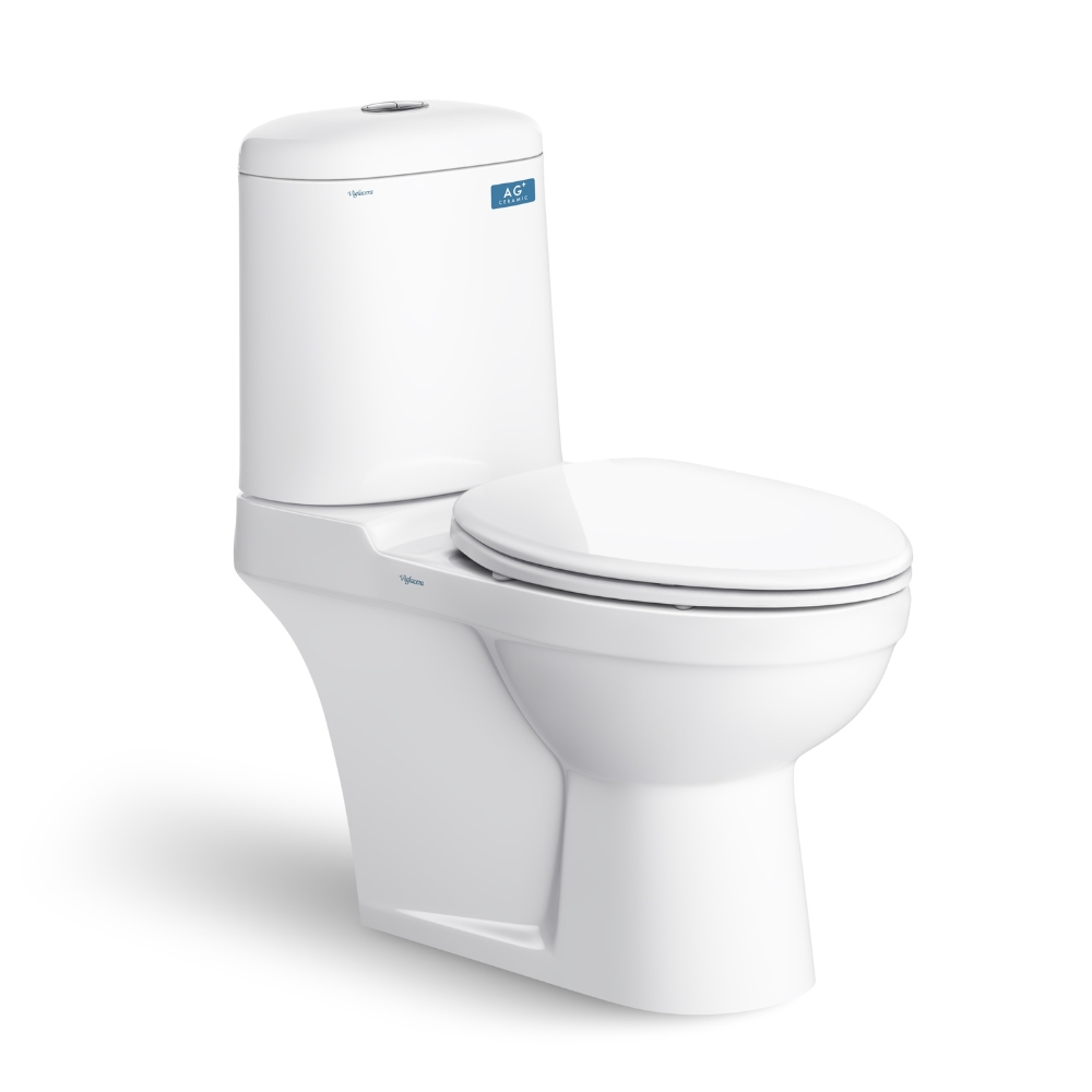 Bồn cầu 2 khối Viglacera VI107 nắp êm VI107