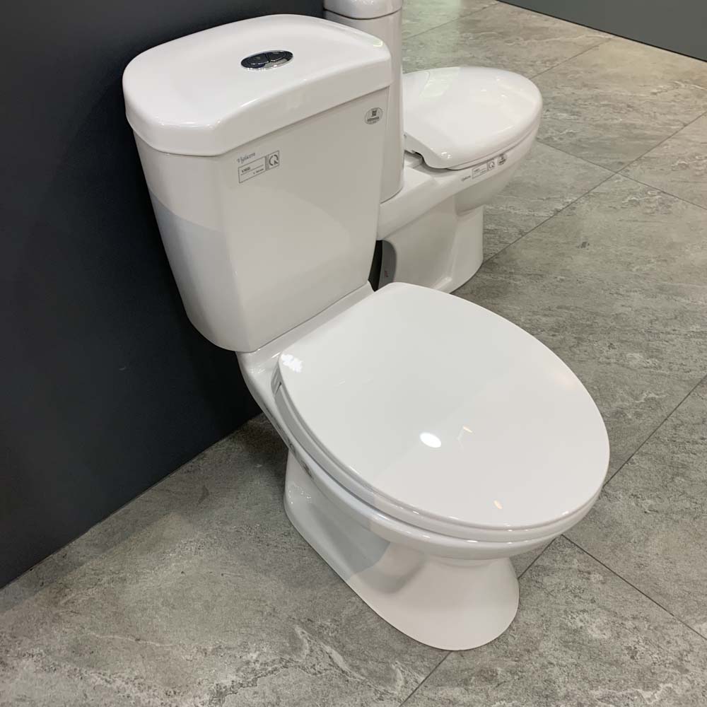 Bồn cầu 2 khối Viglacera VI66 nắp thường / nắp êm VI66 (NAP V1102) - 4