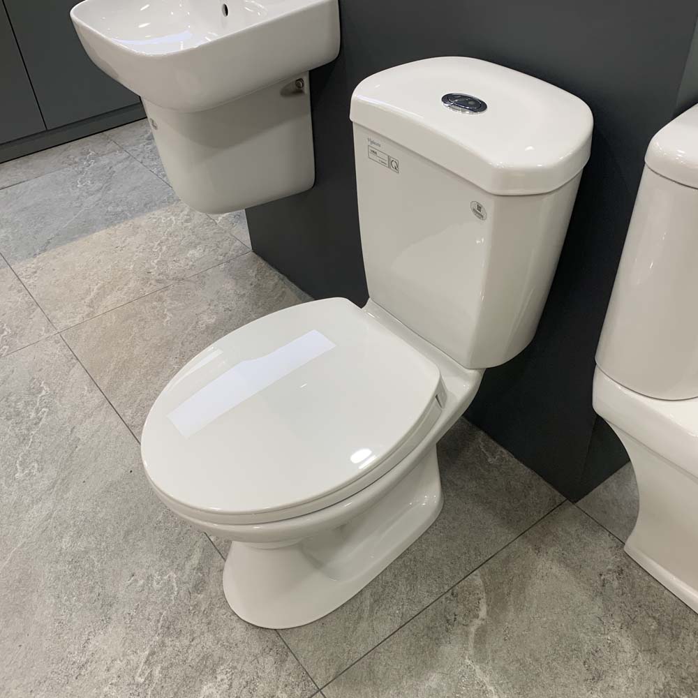 Bồn cầu 2 khối Viglacera VI66 nắp thường / nắp êm VI66 (NAP V1102) - 6