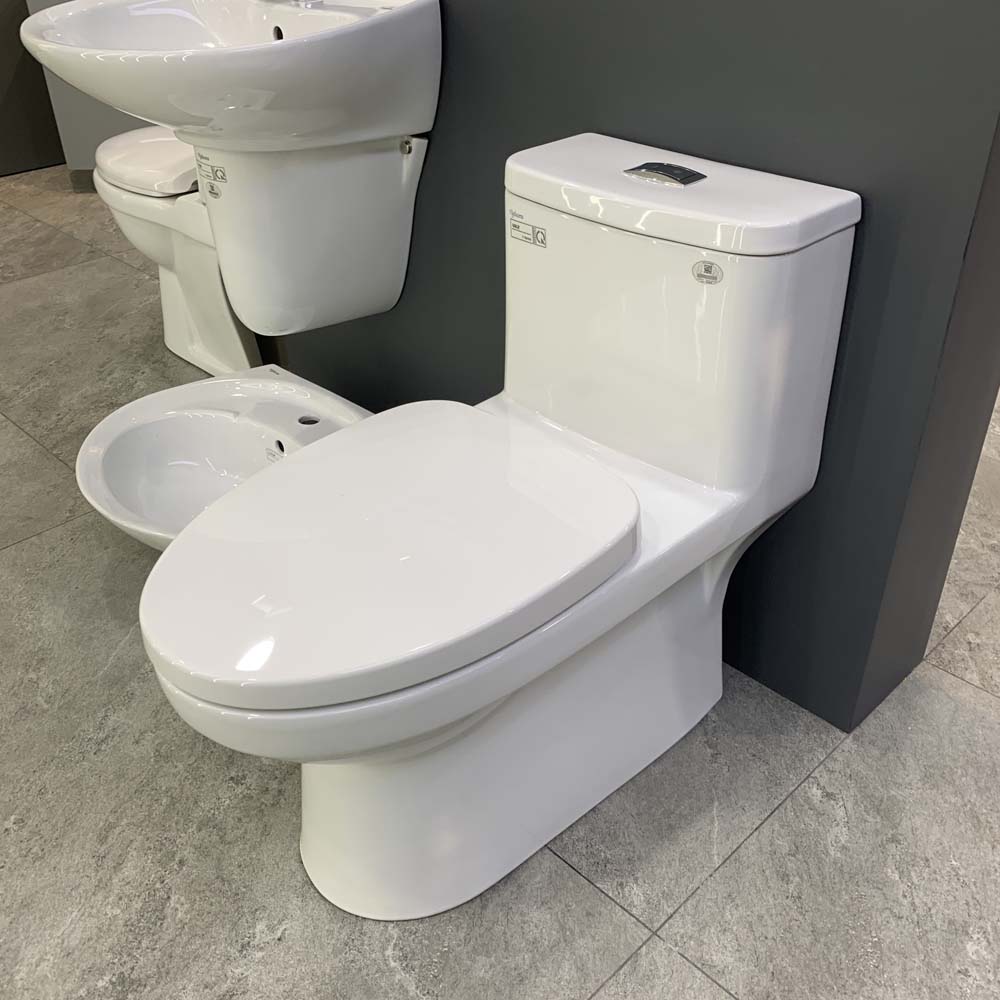 Bồn cầu 1 khối Viglacera Mekong (MK2) nắp êm (+ vòi xịt VG826) Mekong (MK2) - 5