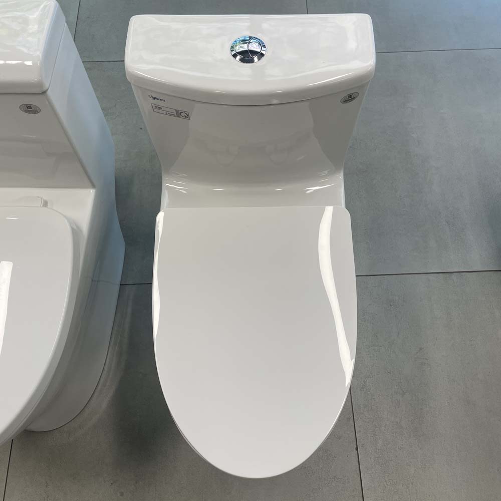Bồn cầu 1 khối Viglacera V36 nắp êm (+ vòi xịt VG826) V36 - 4