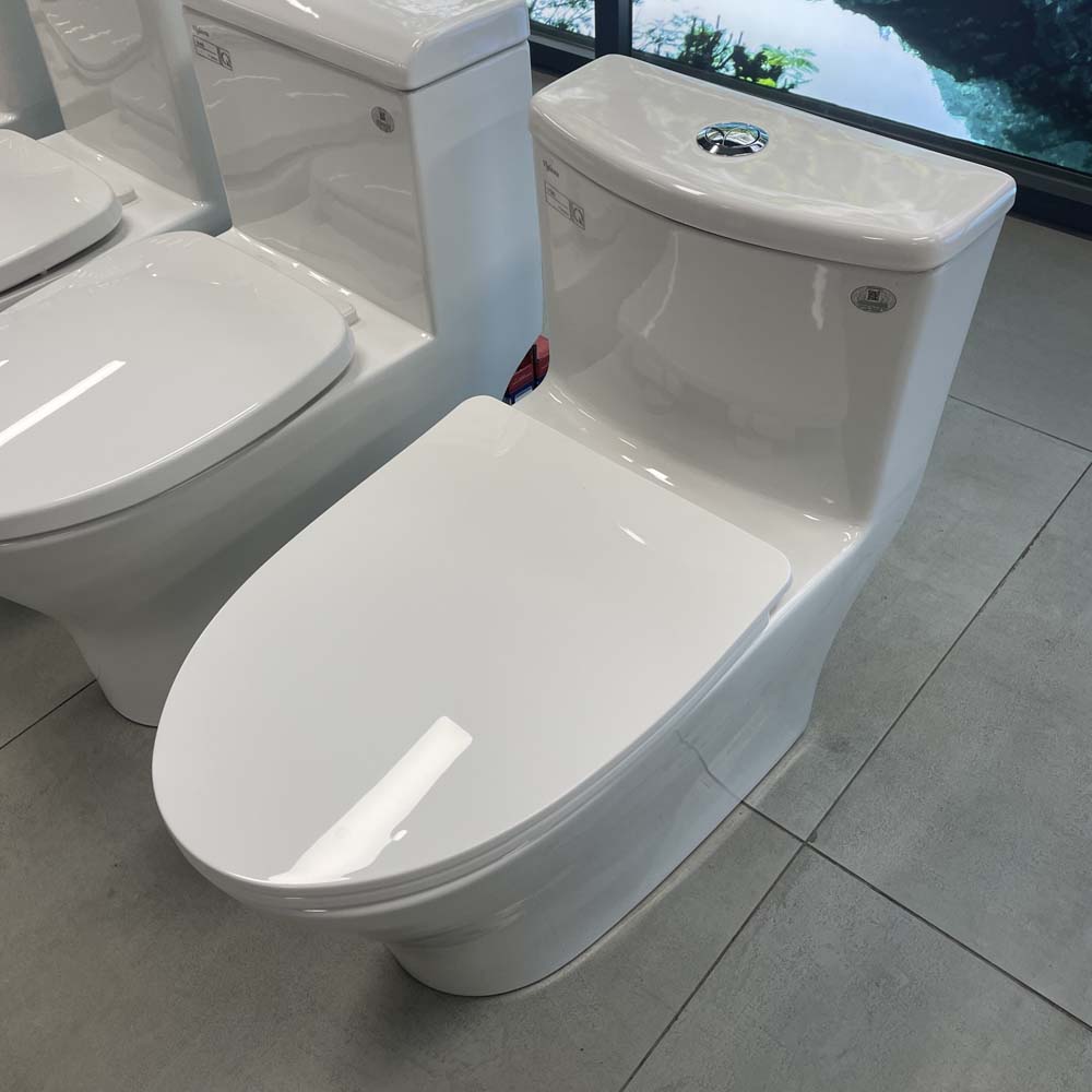 Bồn cầu 1 khối Viglacera V36 nắp êm (+ vòi xịt VG826) V36 - 6