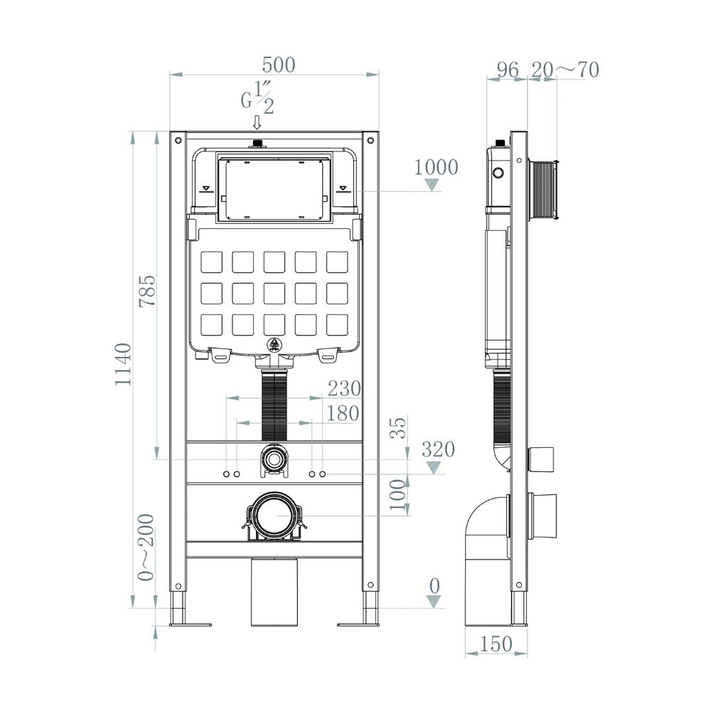 Bồn cầu treo tường Viglacera V901 V901 - 2