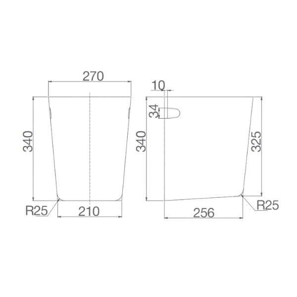 Chân chậu lavabo lửng Viglacera V58-CHAN V58-CHAN - 2