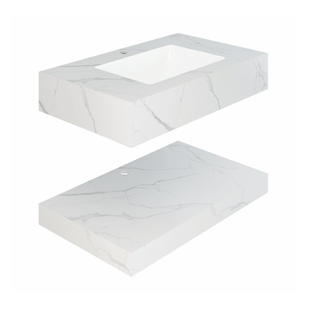 Chậu lavabo âm bàn đá 2 tầng Viglacera CL51-9GP01 CL51-9GP01