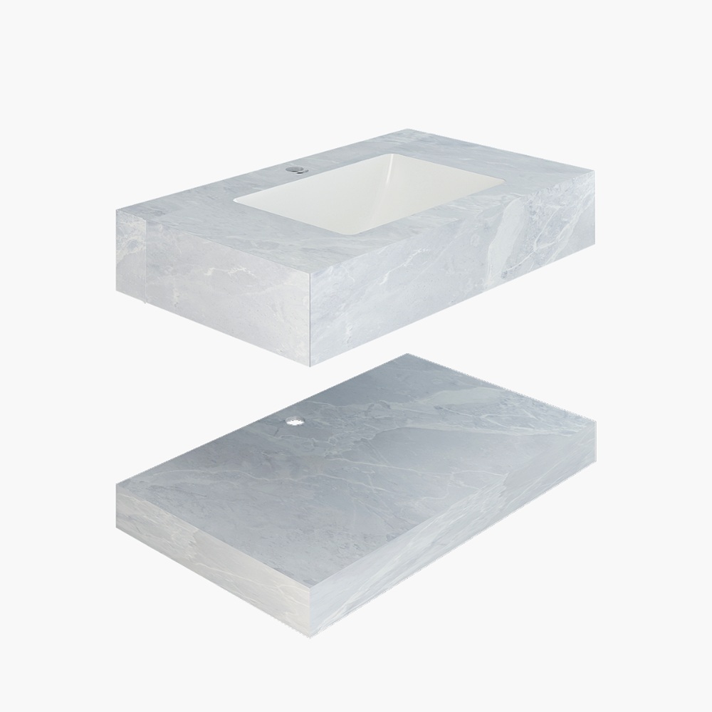 Chậu lavabo âm bàn đá 2 tầng Viglacera US8-9GP01 US8-9GP01