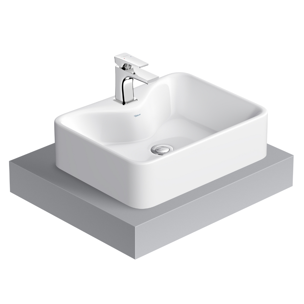 Chậu lavabo đặt bàn Viglacera V72 V72-CHAUDATBAN