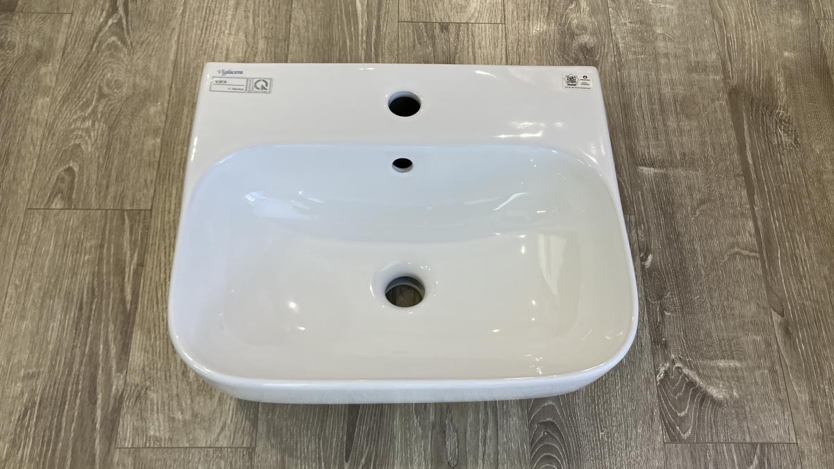Chậu rửa lavabo treo tường Viglacera V23 V23-CHAU - 3
