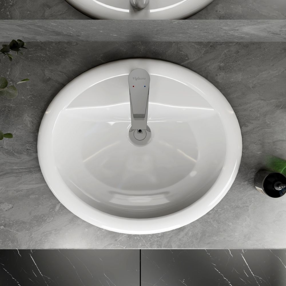 Chậu lavabo dương vành Viglacera CD1 CD1 - 6