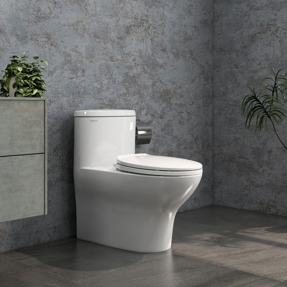Bồn cầu 1 khối Viglacera V37M nắp êm (+ vòi xịt VG826) V37M - 6