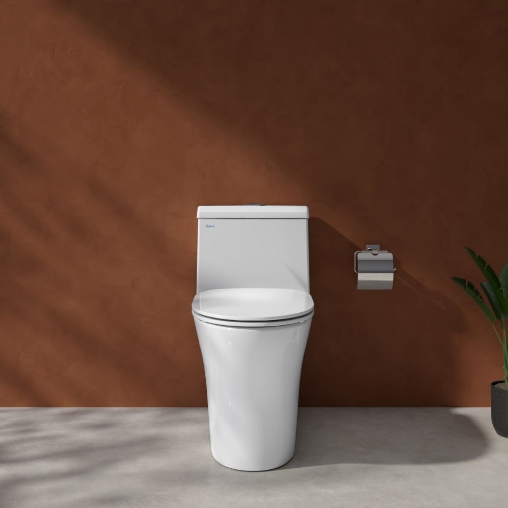 Bồn cầu 1 khối Viglacera V45M nắp êm xả xoáy (+ vòi xịt VG826 & van VG853) V45M - 4