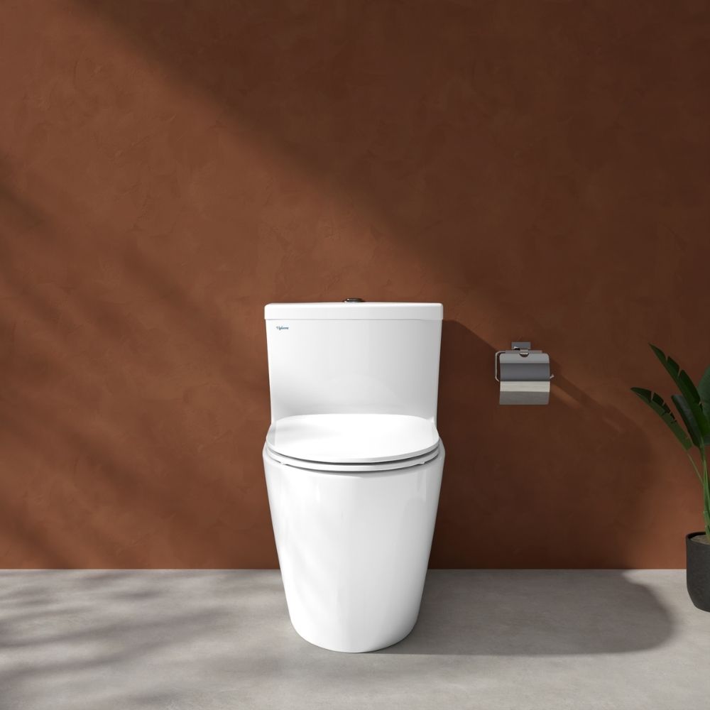 Bồn cầu 1 khối Viglacera V62 nắp êm (+ vòi xịt VG826 & van VG853) V62 - 4