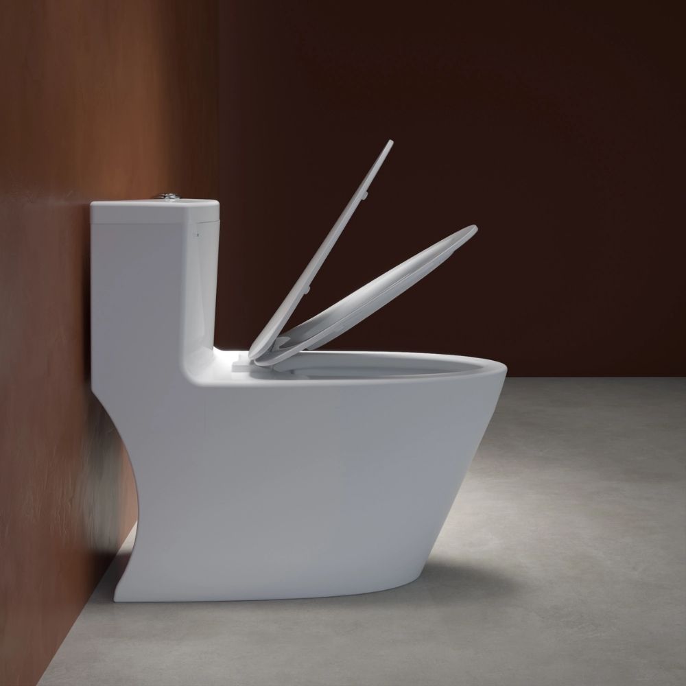 Bồn cầu 1 khối Viglacera V62 nắp êm (+ vòi xịt VG826 & van VG853) V62 - 5