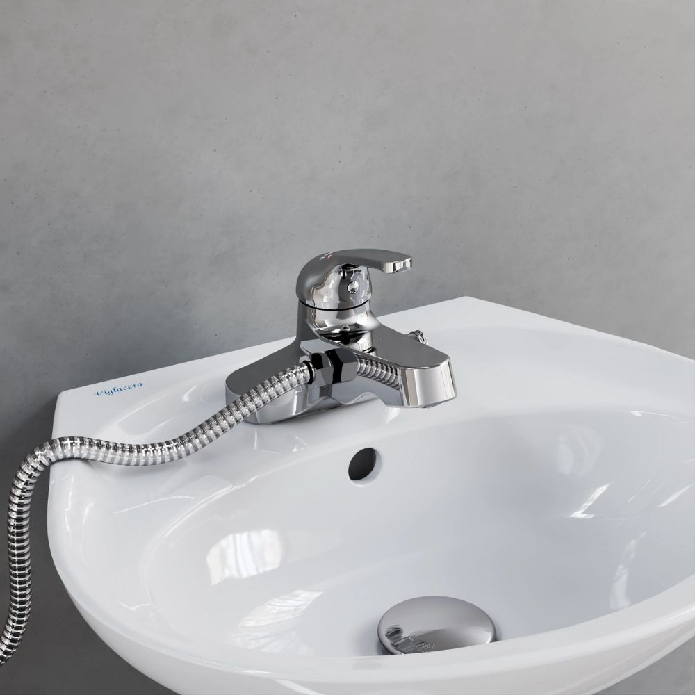 Vòi chậu lavabo 3 lỗ liền sen Viglacera VG326 VG326 - 5