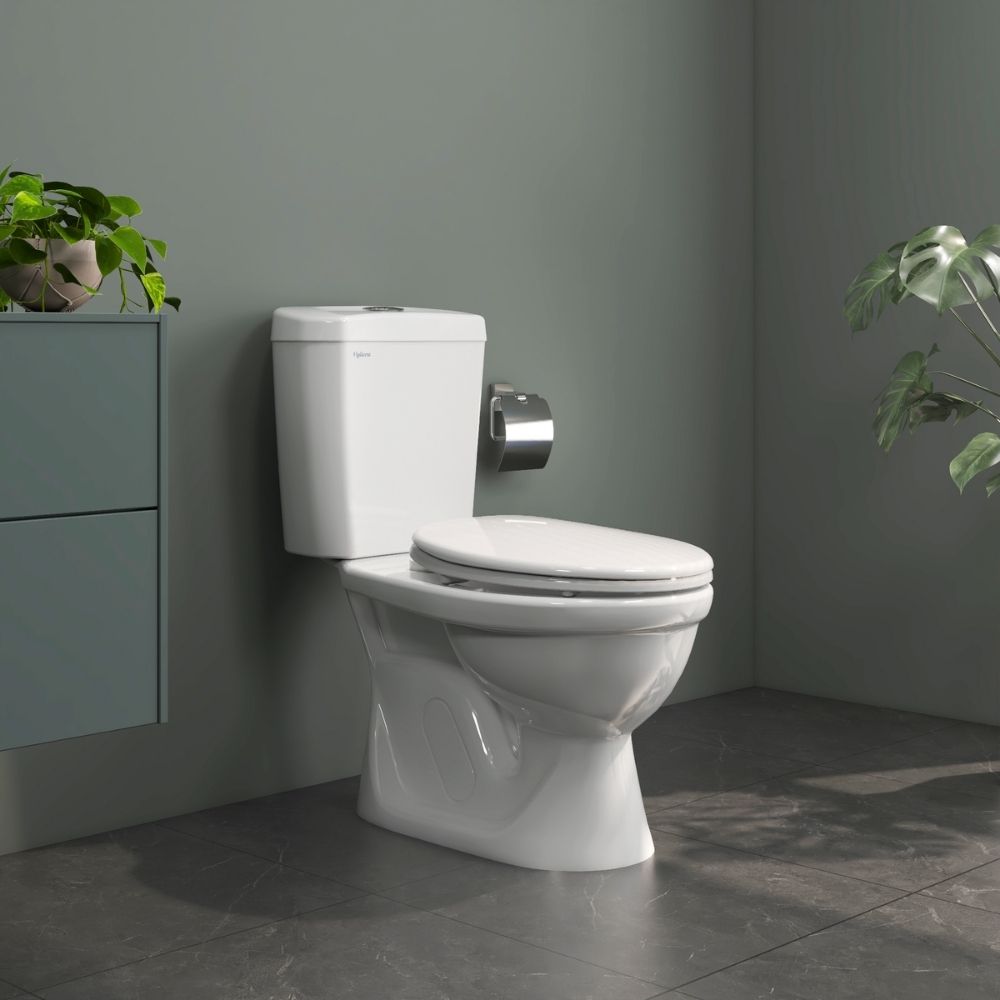 Bồn cầu 2 khối Viglacera VI88 nắp thường / nắp êm VI88 (NAP V1102) - 4