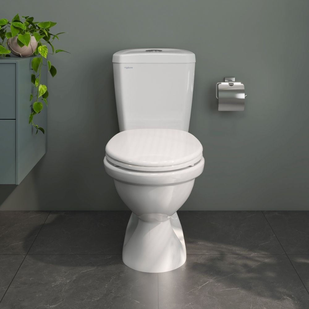 Bồn cầu 2 khối Viglacera VI88 nắp thường / nắp êm VI88 (NAP V1102) - 5